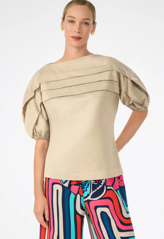 Grady Top Biarritz Beige Trina Turk