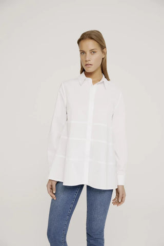 Freya Button Down Shirt - White