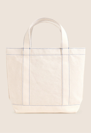 2 The Canvas Minnie Tote Natural/Royal Blue Favorite Daughter
