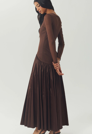 Susanne Dress Brown Hutch