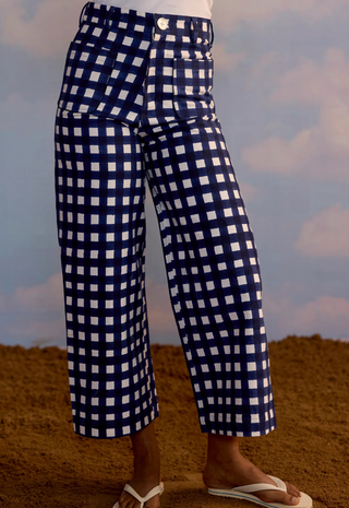 Painter Pant Gingham Print SZ Blockprint