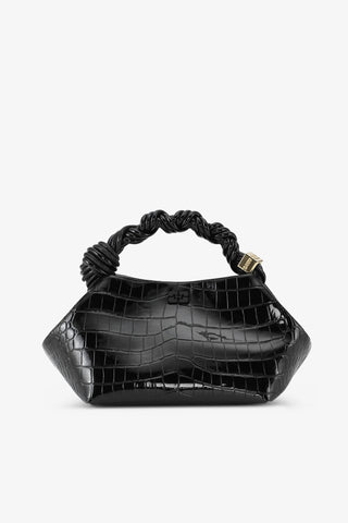 Bou Bag Small Patent Croco Black GANNI