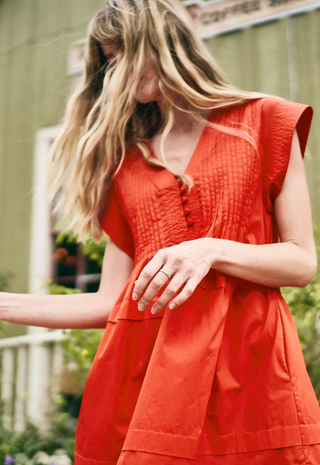 Parker Dress Aces Red - Hunter Bell