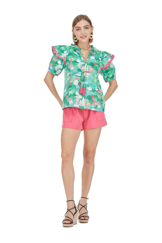 Flutter Sleeve Top Village Para Joy Joy
