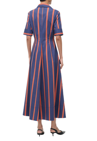 Joan Dress Railroad Stripe - STAUD