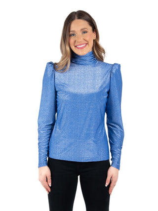 Tessa Turtleneck Dazzling Blue Emily McCarthy