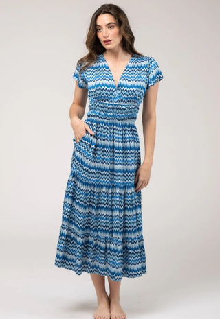 Isla Dress Wave Blue Beau & Ro