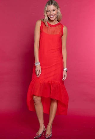 Ruby Dress Poinsettia Sheridan French