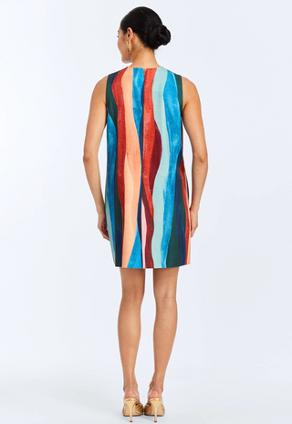 Tuesday Shift Mini Dress Abstract Autumn Mestiza