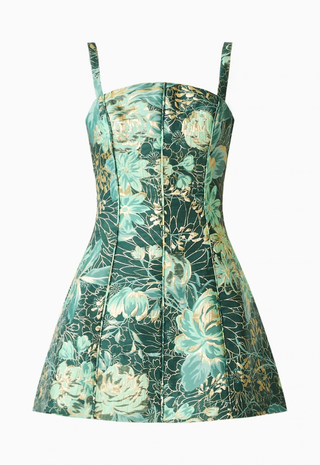 Meliora Tulip Mini Dress Green Multi Elliatt