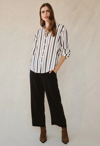Boyfriend Button Down Autumn Stripe Bella Dahl
