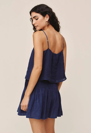Pintuck Camisole Nautical Night Bella Dahl