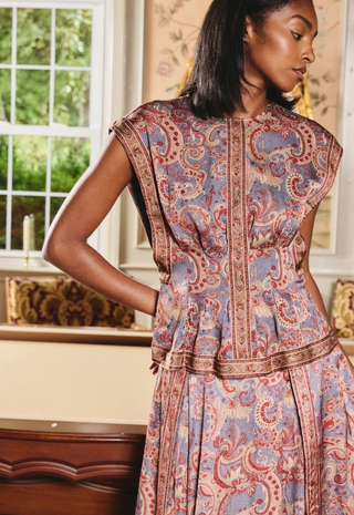 Arden Top Lucent Lights Print Love The Label