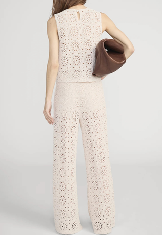 The Crochet Pant Cream Frame