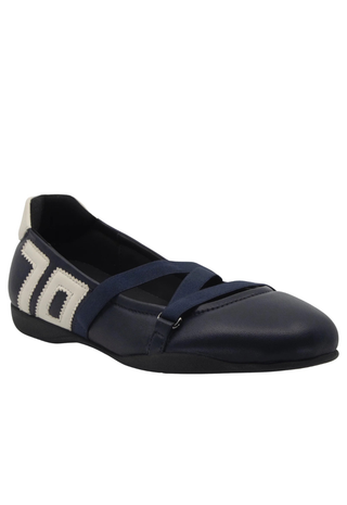 Suki Navy Butter Sneakerina Back70