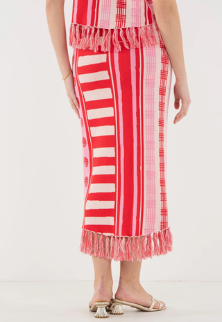 Capri Knit Skirt Peach Jubilee Emily McCarthy