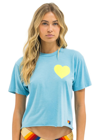 Heart Print Boyfriend Tee - Aviator Nation
