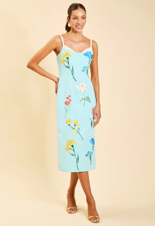 Pacifica Midi Dress Blue Waltz - Mestiza