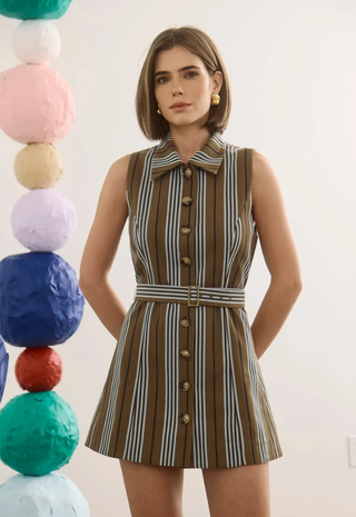 Wesley Tunic Hillcrest Stripe Hunter Bell
