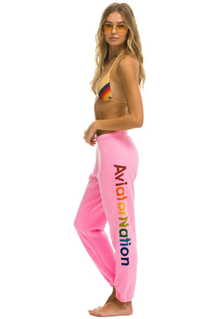 Aviator Nation Women's Sweatpants - Neon Pink