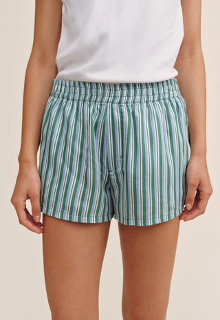 Boxer Short Emerald Surf Stripe Bella Dahl