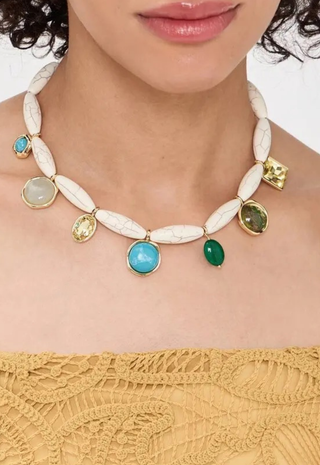 Adriana Necklace White Multi Mignonne Gavigan