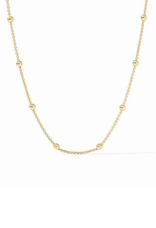Solara Delicate Station Necklace 24 in-Gold Julie Vos