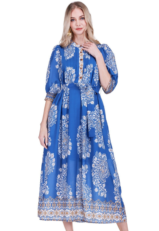 Pin Tuck Maxi Indigo Oasis Joy Joy