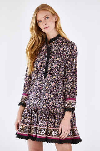 Carter Dress Midnight Floral Hunter Bell