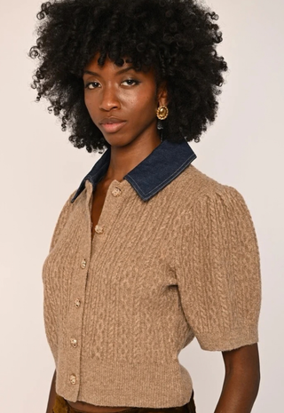 Lane Cardigan Cedar Love The Label