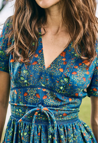 Roan Dress Midnight Garden - Hunter Bell