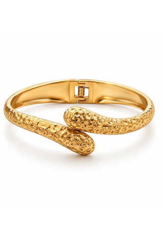 Maura Hammered Hinged Cuff Ellie Vail