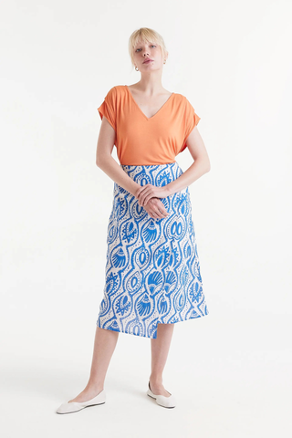 Orange Short Sleeve Top Compañía Fantastica