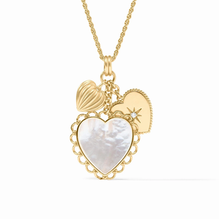 Heart Trio Charm Pendant P209GMPLOO Julie Vos