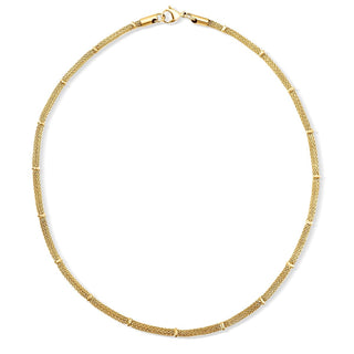 Cosette Beaded Round Mesh Chain Necklace Ellie Vail
