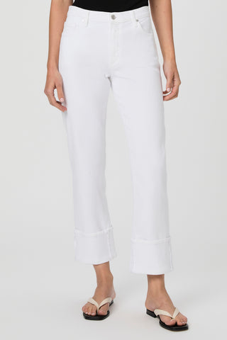 Morgan Ankle W/ Cuff Laundered White Paige