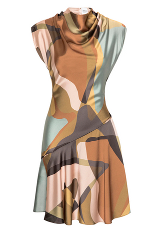 Sandy Dress Desert Abstract Floral Misa