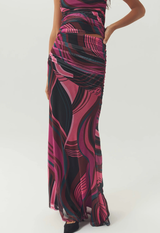 Cinda Skirt Pink Multi Hutch