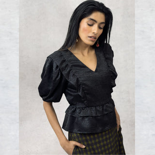 Anne Blouse Black Emily LoveLock