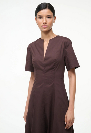 Frances Dress Earth - STAUD