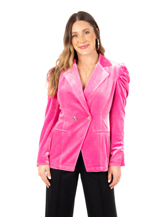 Bradshaw Blazer Fuchsia Fedora Emily McCarthy