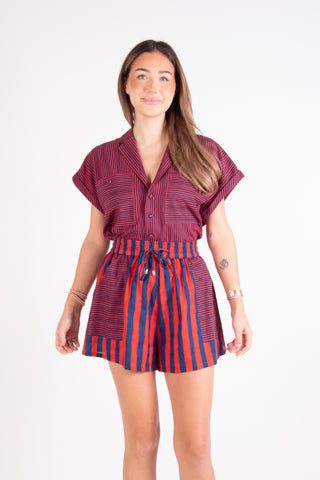 Scout Short Americano Stripe Emily McCarthy