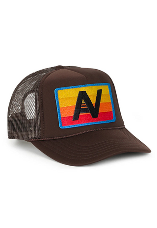 Logo Rainbow Vintage Low Rise Trucker Hat - Aviator Nation