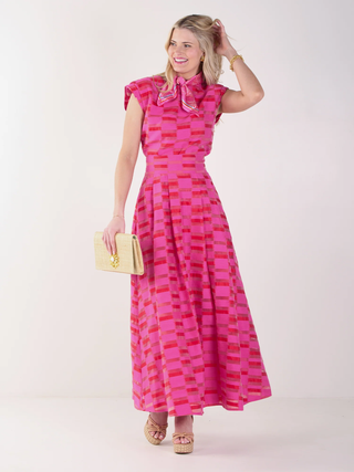 Milly Skirt Sunset Stripe Emily McCarthy