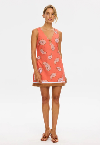 Ezra Mini Dress Coral Kivari
