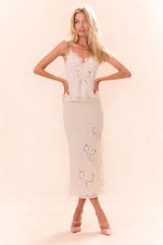 Darion Skirt Cream Love Shack Fancy