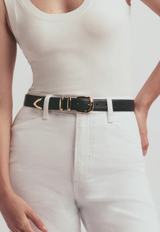 The Jordan Belt Black-Gold Favorite Daughter