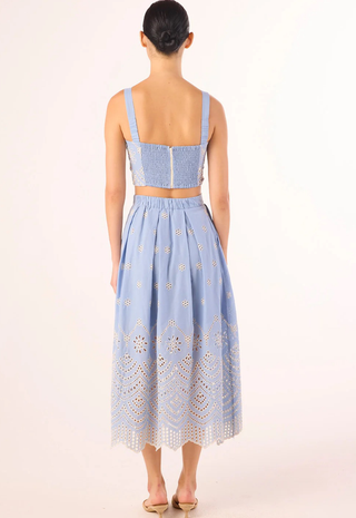 Aggie Skirt Periwinkle Scallop Misa