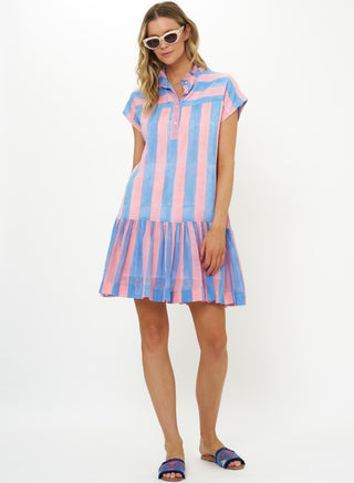 Cap Sleeve Mini Cabana Pink Oliphant