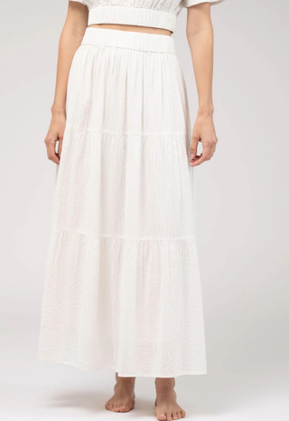 Abby Skirt Seersucker White Beau & Ro
